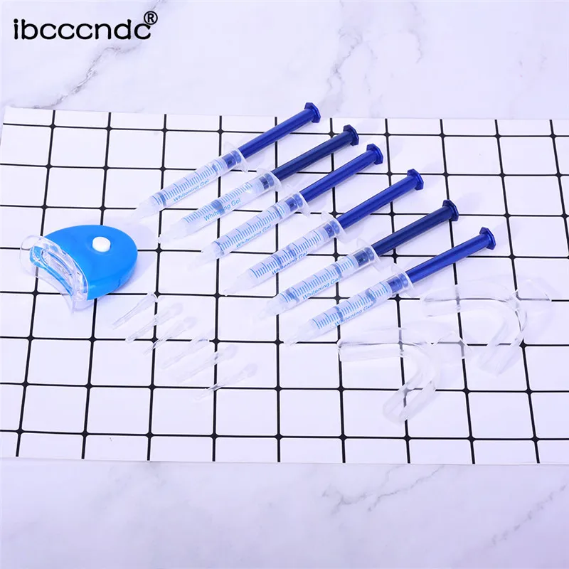 Красота отбеливающая лампа для зубов и наборы быстрый эффект удаления желтых