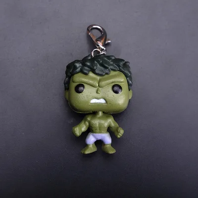 Модные Новые поп игрушки брелок Marvel Капитан Америка Железный человек брелок Дети Чудо Женщины брелок сумка Подвеска ювелирные изделия - Цвет: Белый
