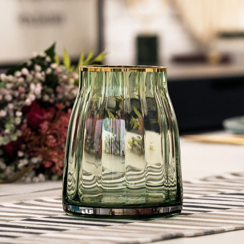 

Scandinavian Phnom Penh Glass Vase Simple Transparent Multicolor Hydroponic Bottle Home Decoration Accessories
