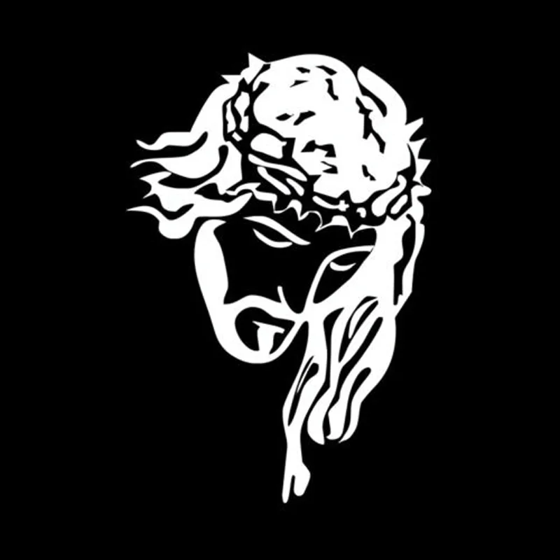 

Best Selling Jesus Christ God Car Sticker Vinyl Decals Waterproof Motorcycle Sticker PVC 12.7cm X 8.6cm