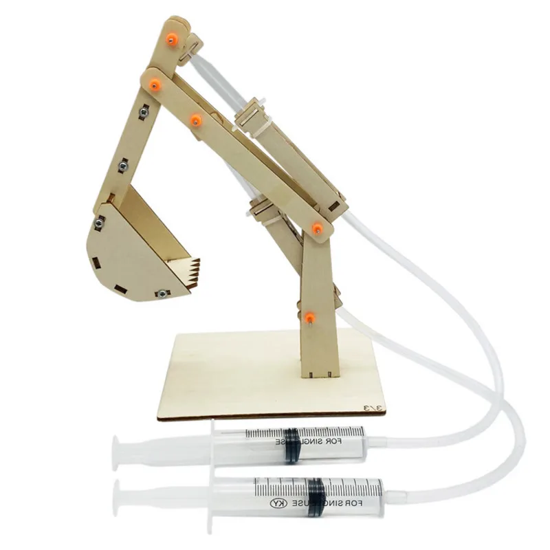 DIY Stem Needle Tube Excavator Model Kit For Kids Physical Science Experiments Toy Set Preschool Educational