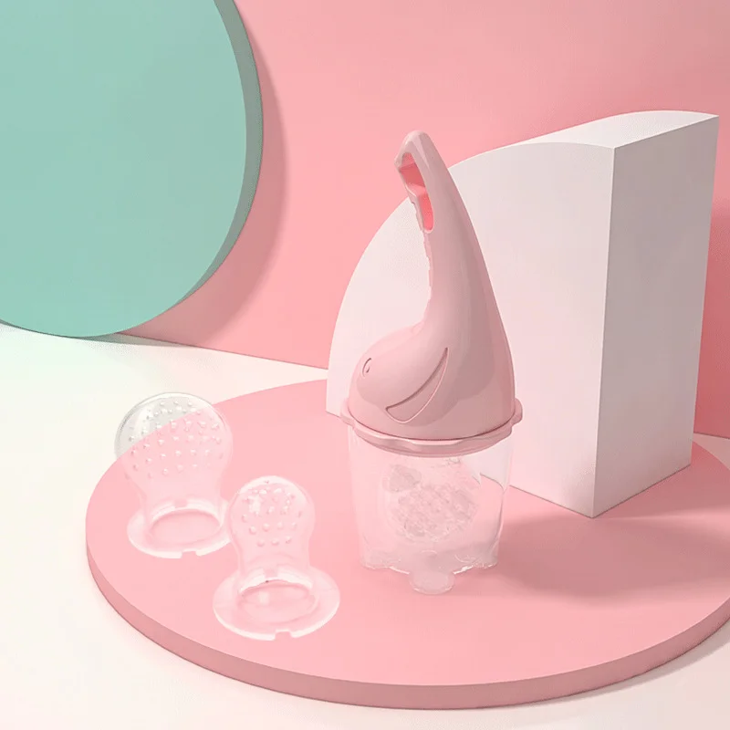 

Baby Teether Oral Care Baby Fruit And Vegetable Bite Baby Bite Bag Silicone Teether Rotary Push Type 3 Sml Mesh Bags