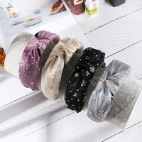 shiny lace crystal bohemia women girls head hoop knotted hairband hair jewelry head bands