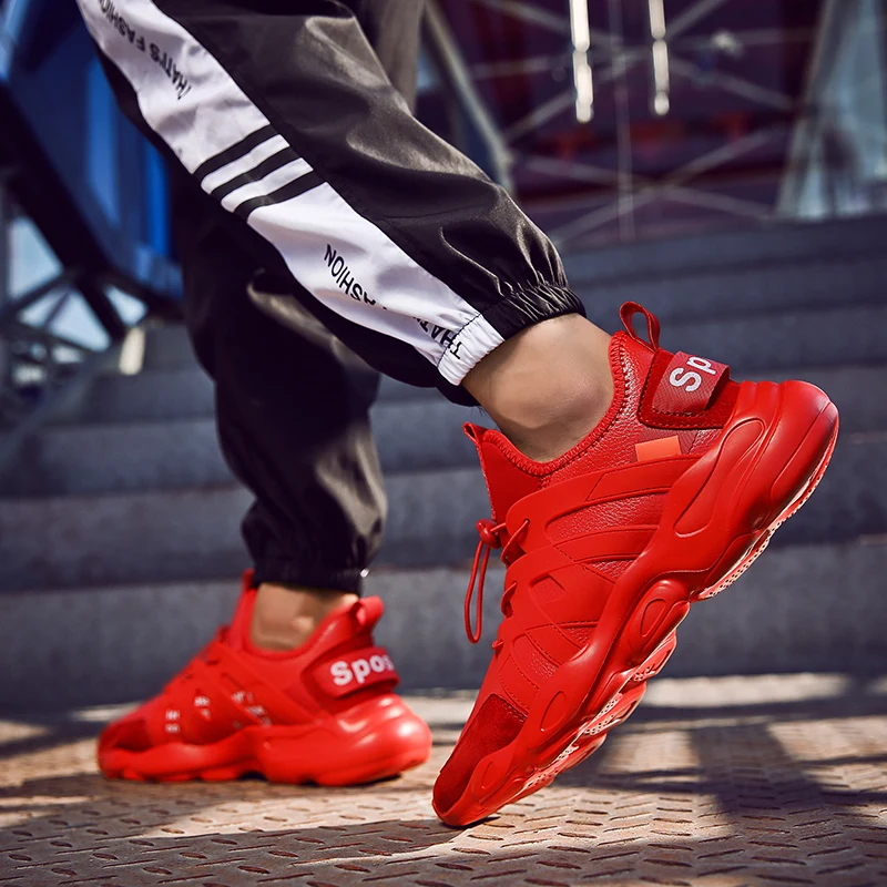 Новинка 2019 года модные кроссовки для мужчин верх из лайкры дышащие ботинки с