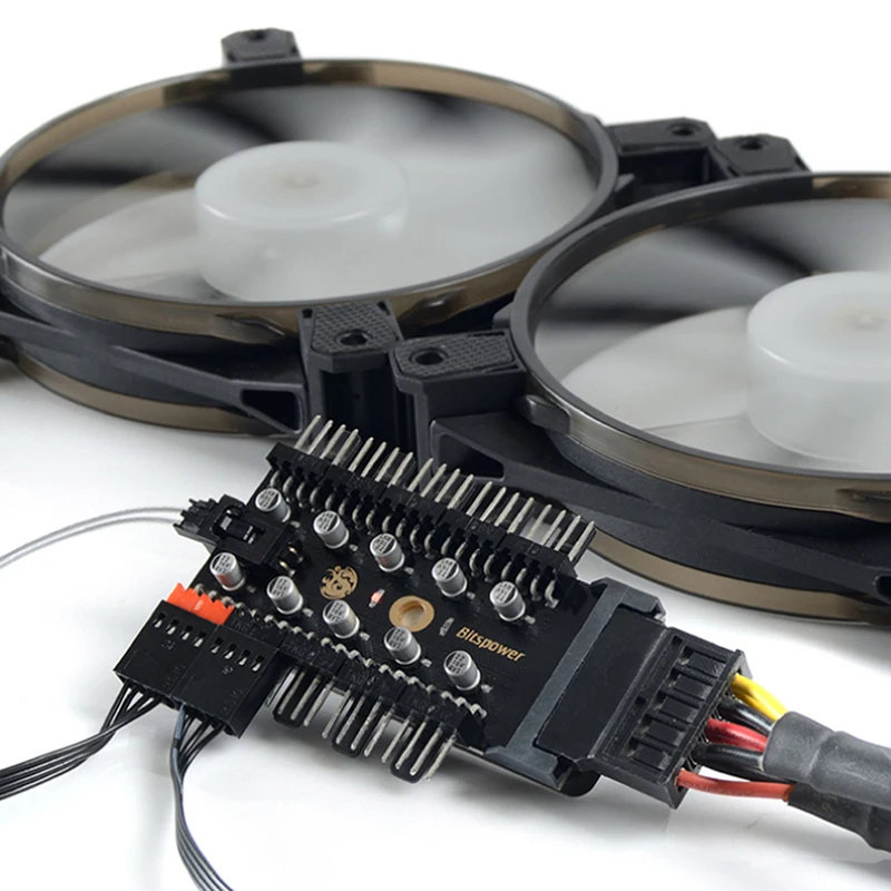 3 шт Bitspower Touchaqua 12 см Компьютерный Вентилятор 120x120x25 мм AURA 5V 3PIN RGB вентилятор 4PIN PWM