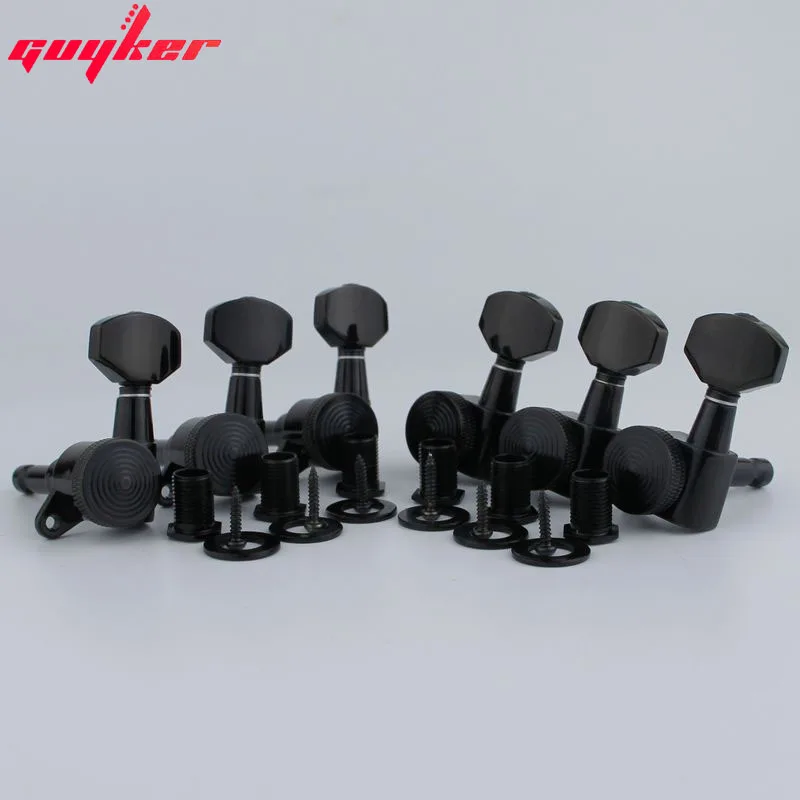 Черные тюнеры для гитары с замком 07SP тюнер гитары|tuner machine heads|machine headlocking tuners |