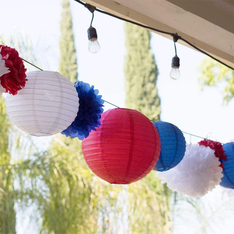 Шарики из бумаги 4/6/8/10/12 дюйма украшения для свадьбы и дня рождения подарок | Дом