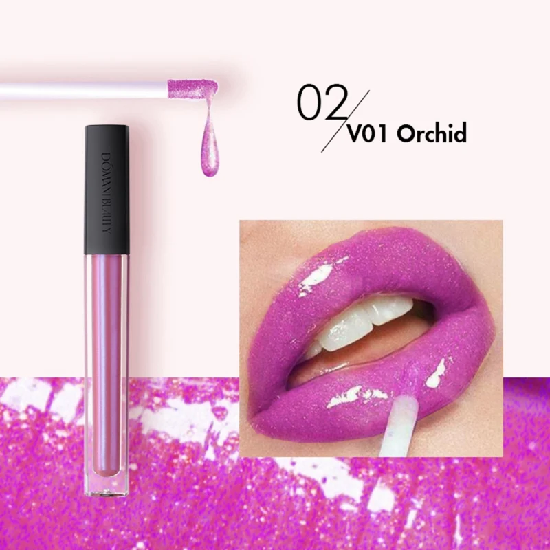 Антипригарный бархатный глянцевый блеск для губ водонепроницаемый и прочный