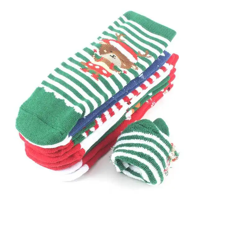

Autumn and Winter Children's Tube Socks, Christmas Socks, Baby Socks, Pure Cotton Thickened Warmth and Fluffy Loops for The Baby
