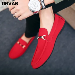 Туфли мужские удобные, мягкие мокасины, повседневная обувь для вождения, теннисная обувь, черные, коричневые, красные лоферы