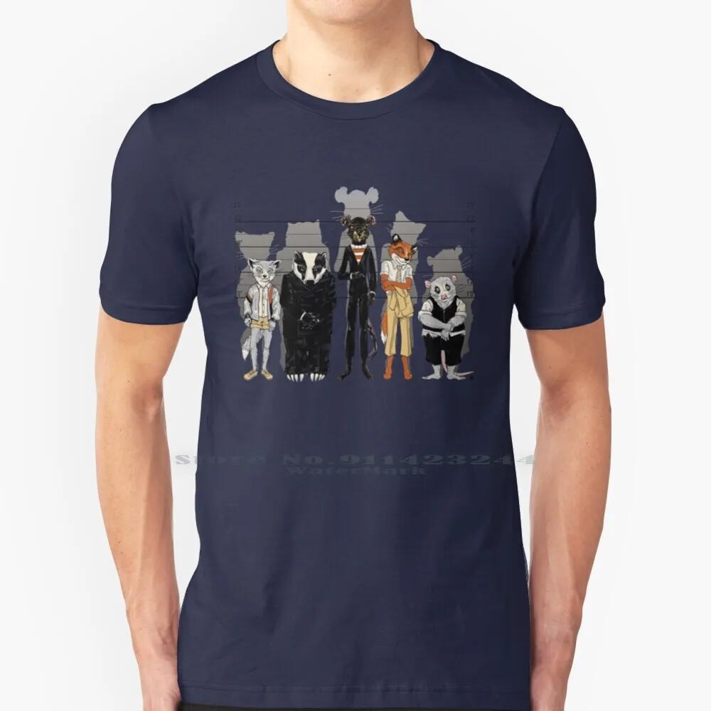 

Unusual Suspects T Shirt Cotton 6XL Usual Suspects Fantastic Mr Fox Bryan Singer Wes Anderson Mash Up Badger Kristofferson