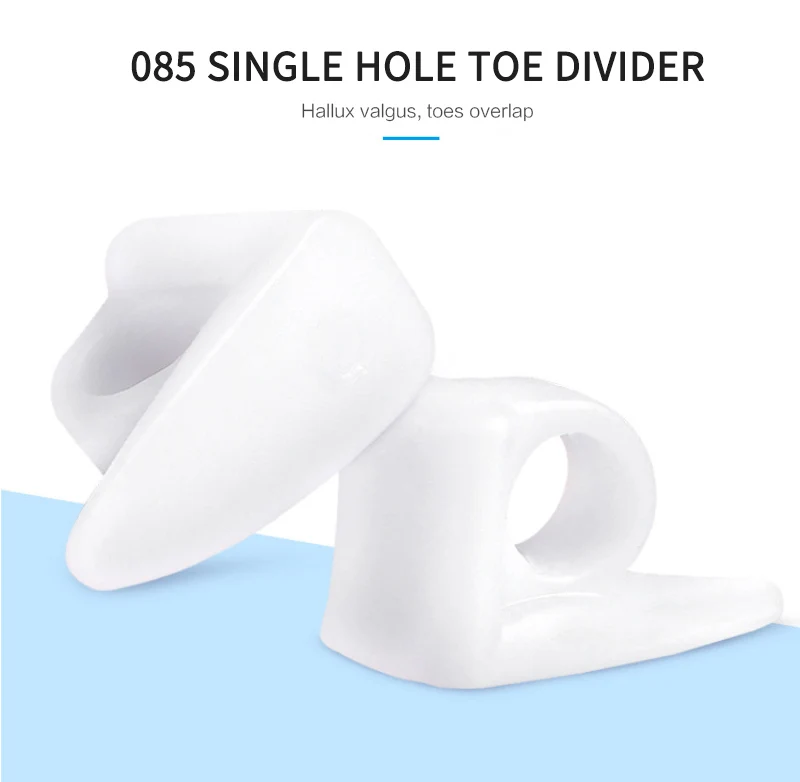 

2Pcs Big Toe Separator Bone Corrector Straightener Silicone Gel Foot Fingers Protector Bunion Adjuster Feet Massager Pedicure