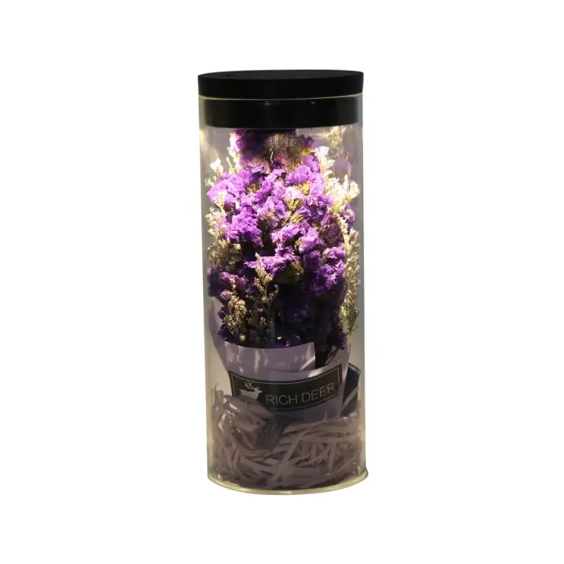 Светодиодный светильник с искусственным розовым стеклом для сенсорного