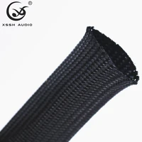 10 meters 5mm 8mm 15mm 20mm 25m black cotton speaker special shock absorber braided sleeve cable cleeves for power audio wire