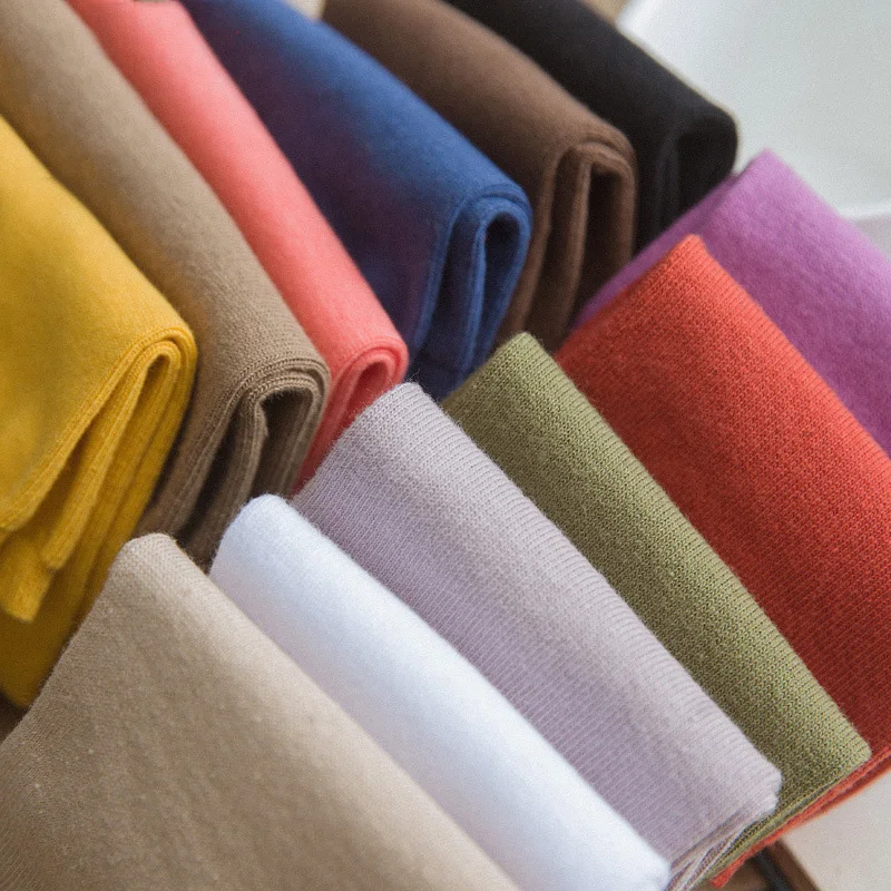 Носки женские хлопковые дышащие спортивные цветные до щиколотки модные