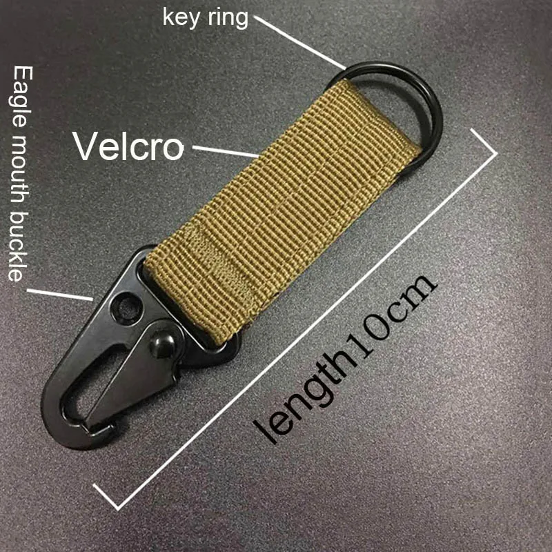 

3pcs Nylon Molle Hanging Belt Clip Key Hook Webbing Buckle Strap Carabiner YA88