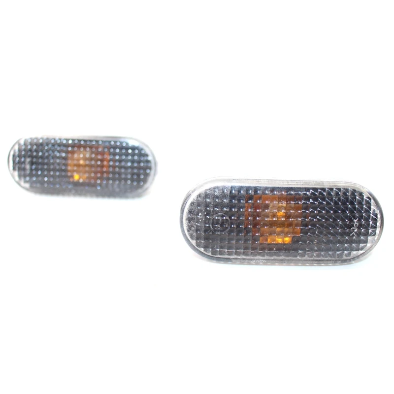 Silver Lens Amber Full LED Bumper Side Marker Light Kit for Golf MK3 1996-2002 3A0949117 Front Fender Blinker | Автомобили и