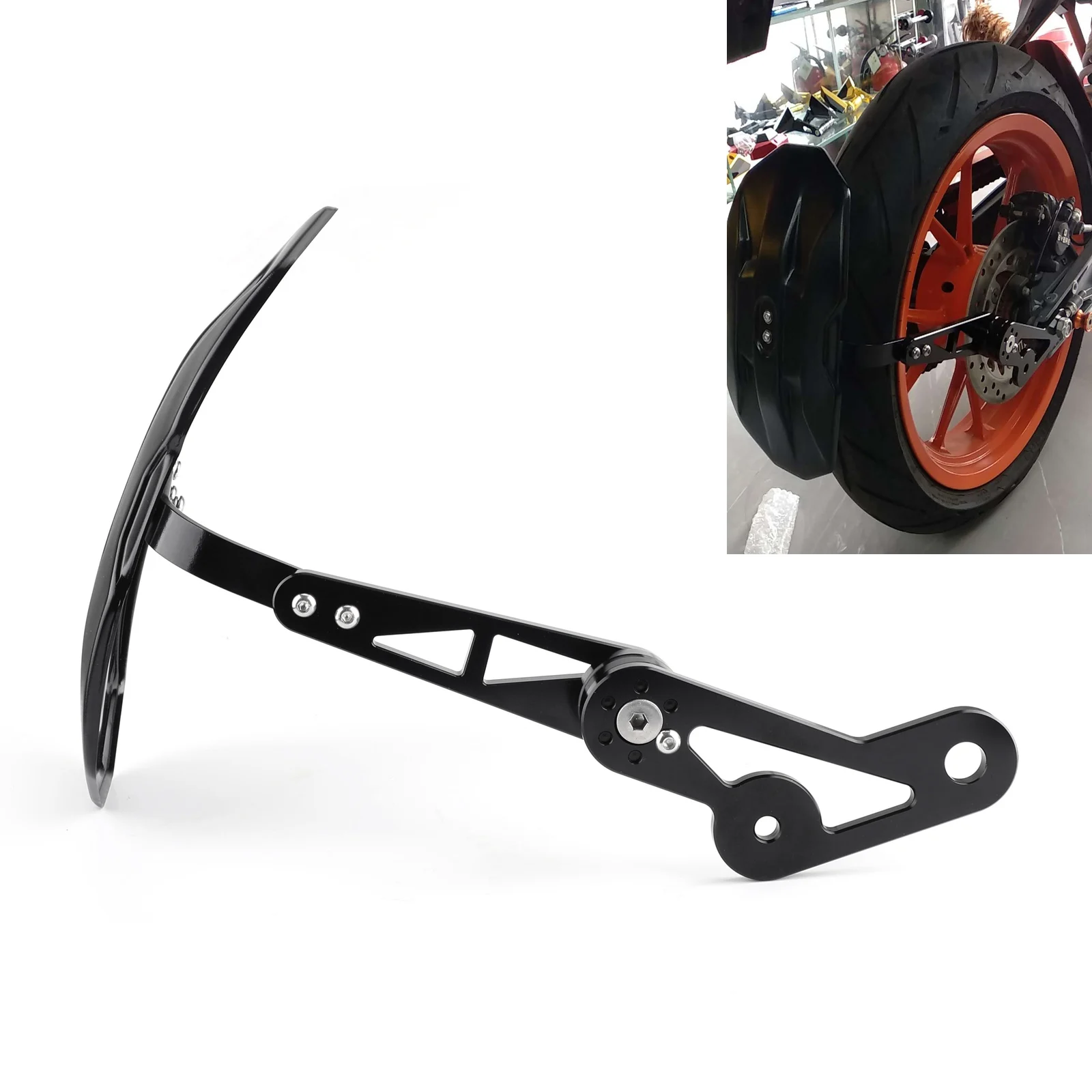 artudatech universal cnc moto rear fender mudguard for bmw for yamaha for honda for kawasaki motorcycle accessories part free global shipping