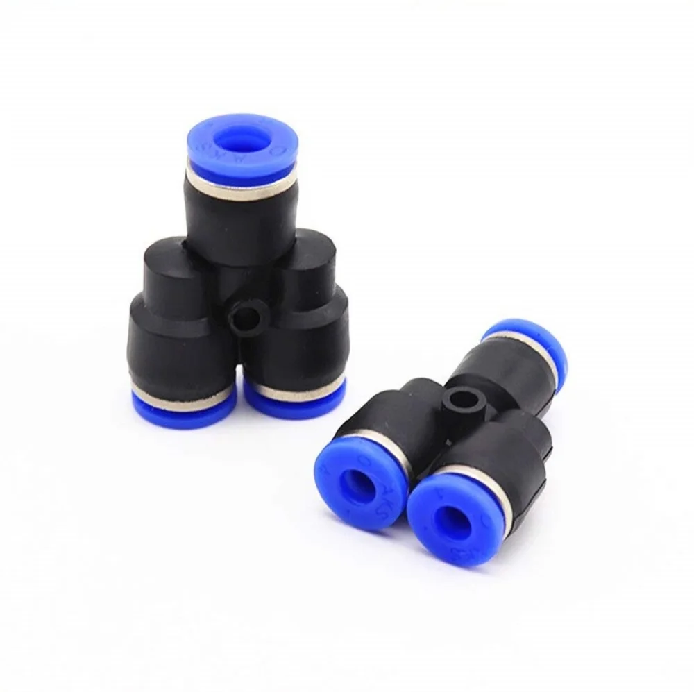 3 ходовой порт Y образной формы пневматический Фиттинг с наружным диаметром 12 мм 8