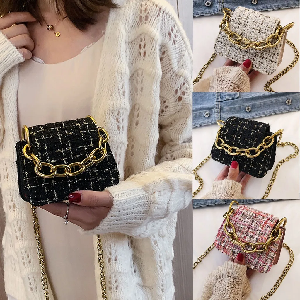 

Transer Women mini Shoulder Bags elegant party Bag fashion small purses and handbags Ladies Chain Crossbody Messenger Bags #4z