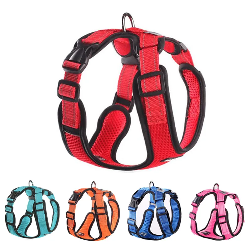 

No Pull Mesh Dog Harness Breathable Puppy Vest Reflective Harnesses For Small Dogs Adjustable Pet Training Product Chihuahua Pug