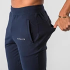 Новинка 2021, мужские спортивные хлопковые брюки для мышц, фитнеса, бега, тренировок, Мужские дышащие облегающие повседневные здоровые брюки для мужчин
