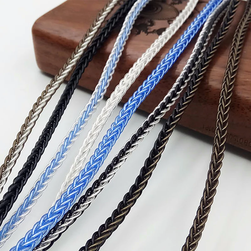 

150cm 200cm DIY Headphone Audio Cable Wire 7N OCC Silver Plated Braided Cable