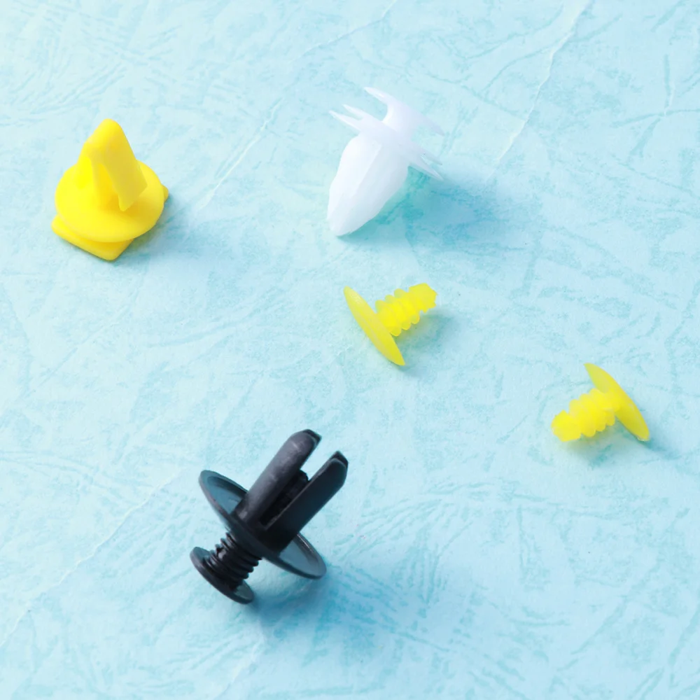 

100 Pcs Nylon Automotive Push Bumper Fastener Rivet Clips Car Push Type Rivet Pin Clips (12 Species)
