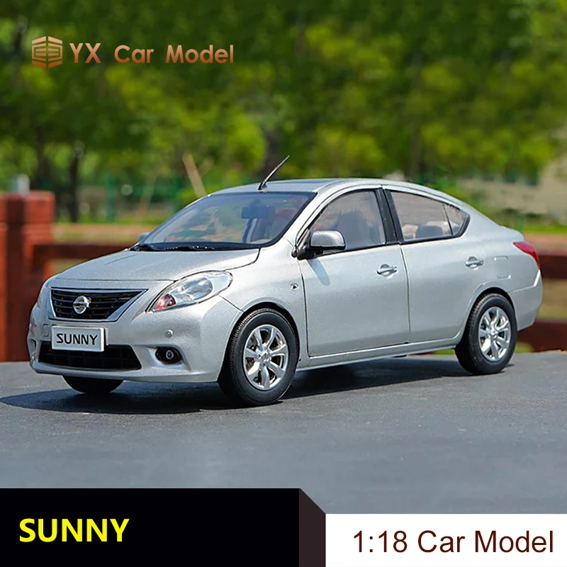 

1:18 оригинальная модель солнечного автомобиля Dongfeng Nissan Sunny Nissan специальная модель автомобиля