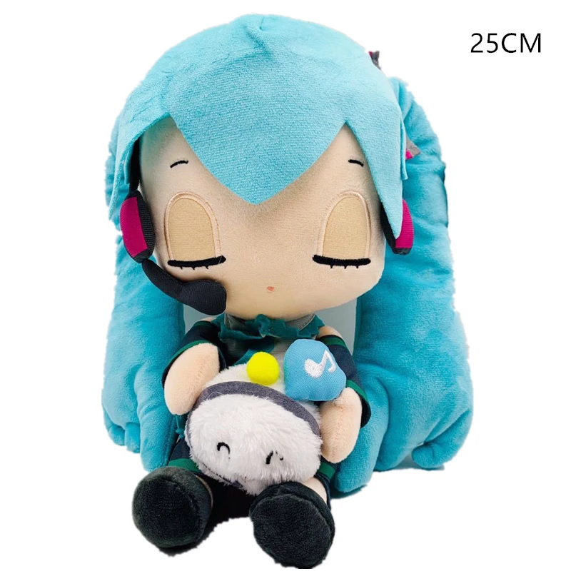 Плюшевая кукла Мику фуфу из аниме Hatsune девочка плюшевая игрушка милые
