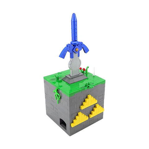 MOC Таинственный ящик мастер меч строительный блок декодирование интеллекта Кирпичи Модель Обучающие креативные игрушки детские подарки