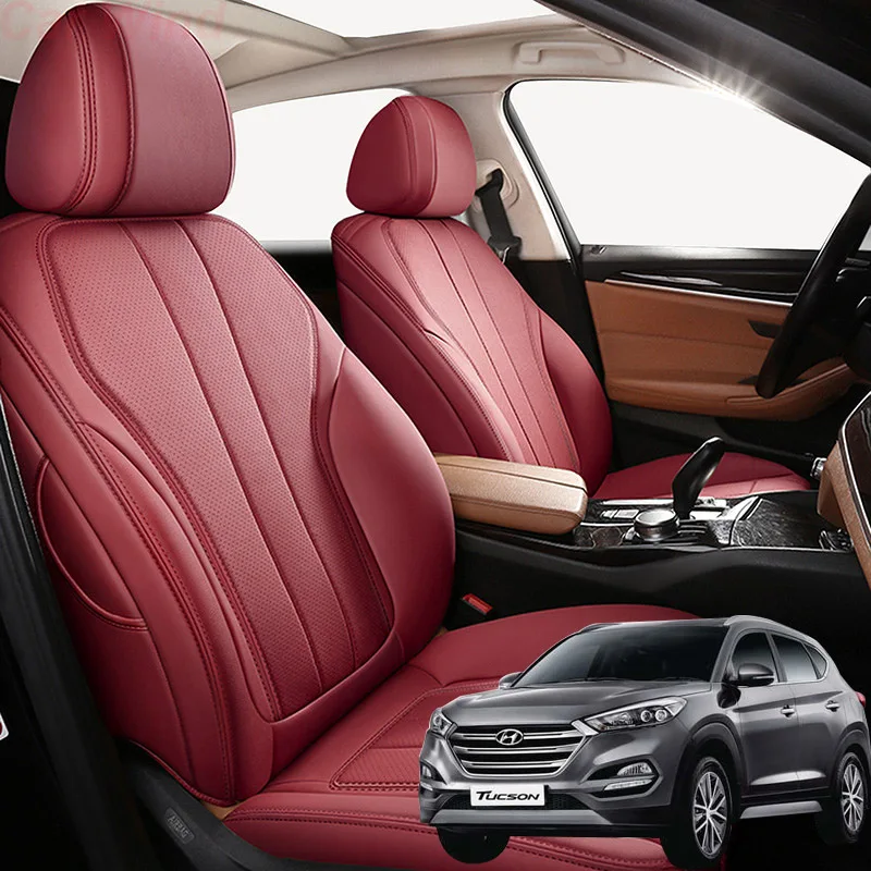 

Накидки на автомобильные сиденья Nappa для Hyundai Tucson 2006 2007 2008 2009 2010 2011 2012 2019, аксессуары для салона автомобиля