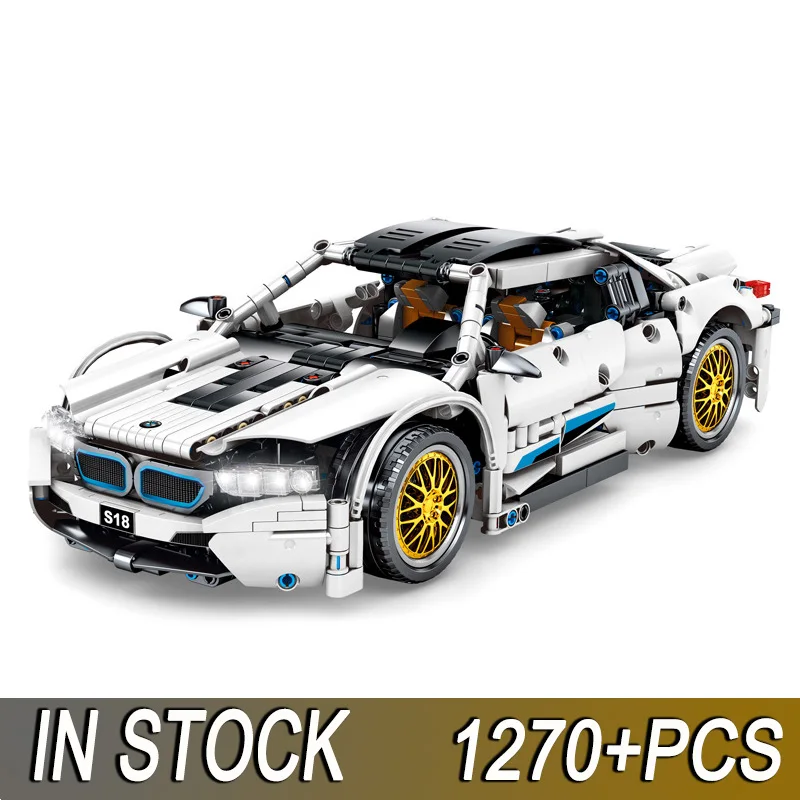 Механический спортивный автомобиль Bugatti/Ламборгини с ядом 1:14 строительные блоки