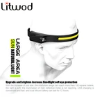 Фонарь налобный светодиодный с датчиком, 5 режимов работы