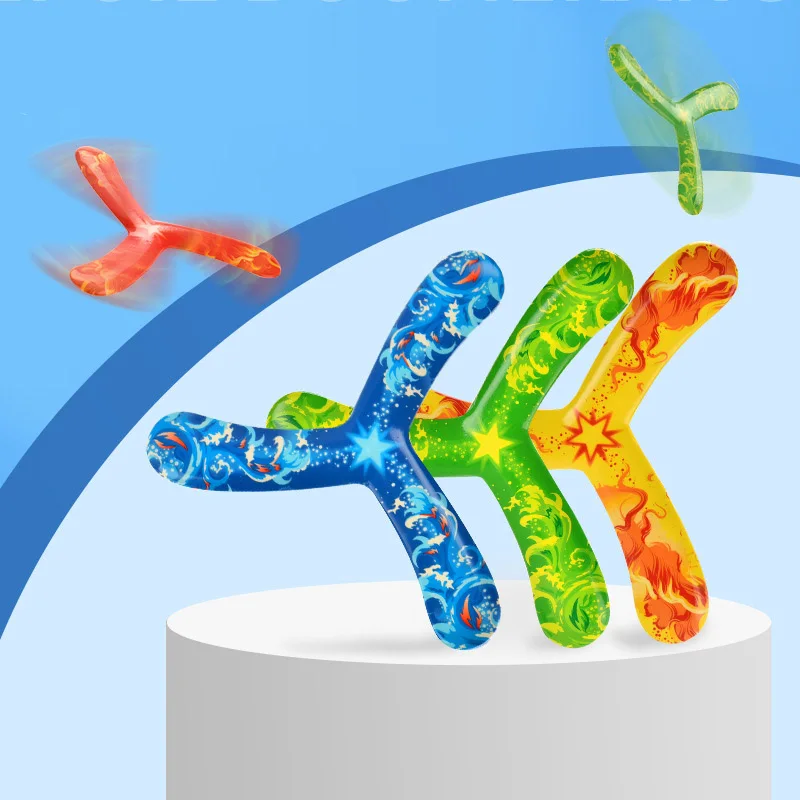 

Boomerang Children's Toy Puzzle Decompression Outdoor Products Funny Interactive Family Throw Catch Toy Sports 4Colors Nice Gift