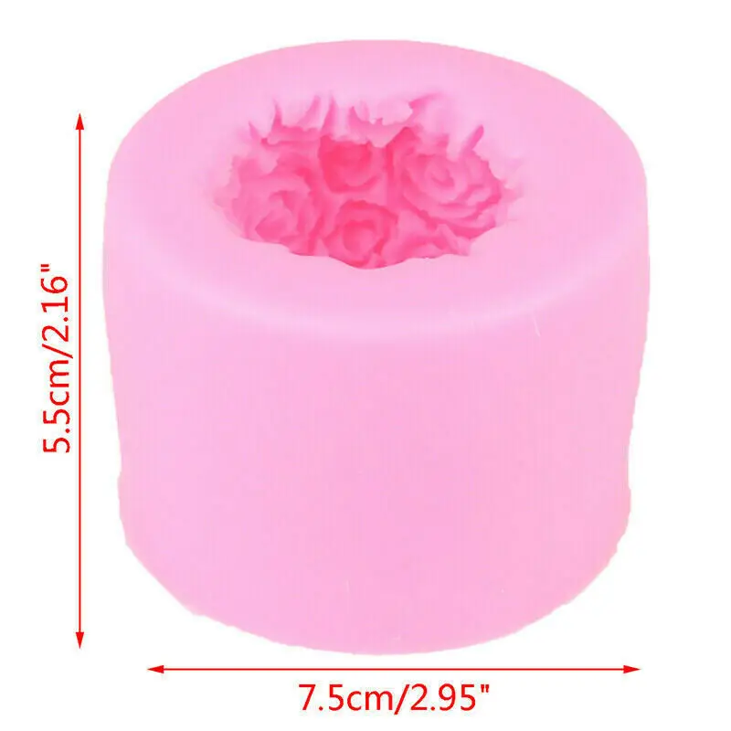 Форма для ароматерапии с розовым шариком свечи украшение торта цветком розы