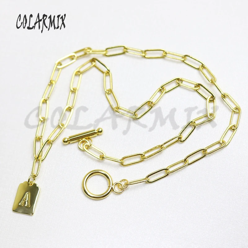 10 шт. ожерелье с буквами алфавитов модное для женщин не выцветает высокое