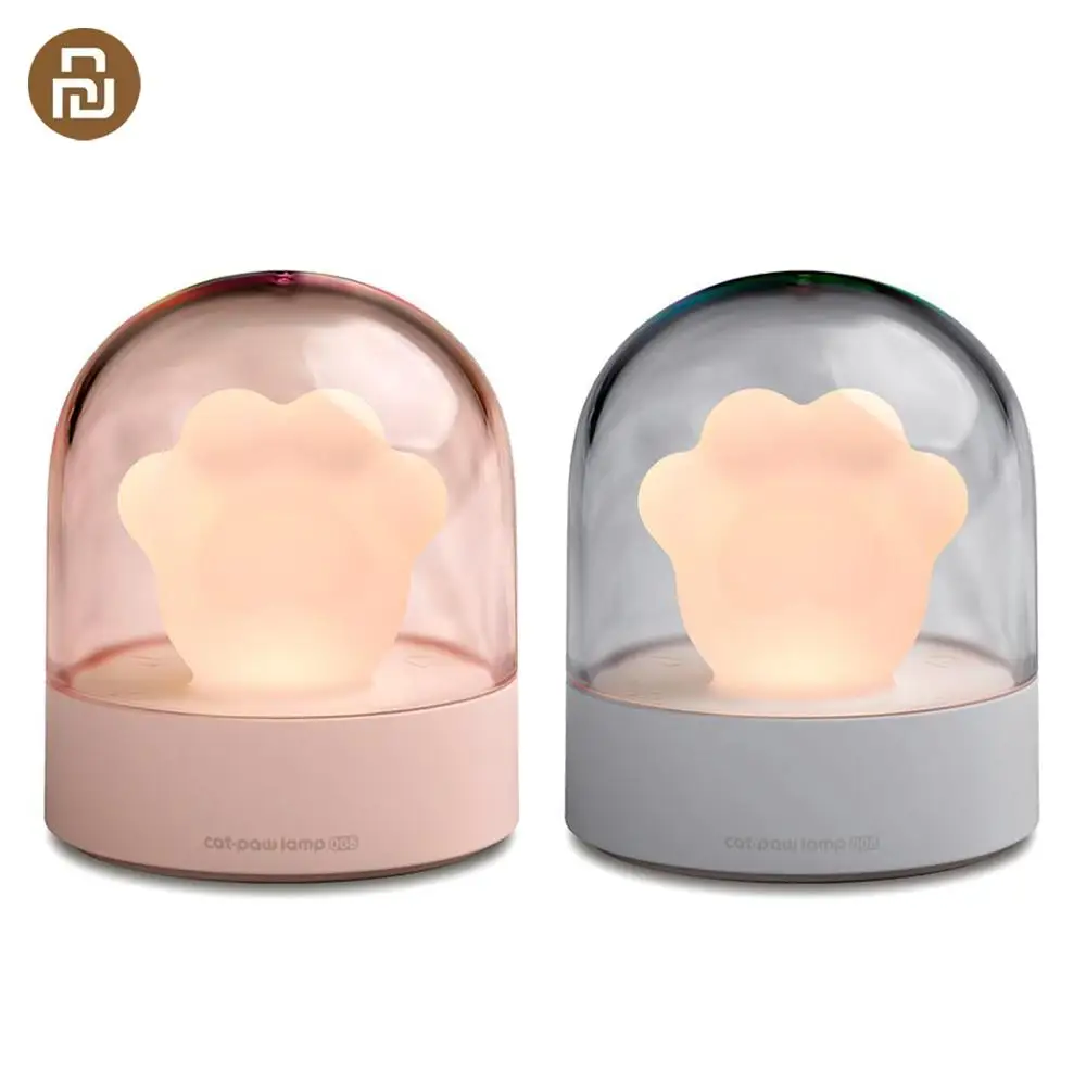 Музыкальный ночник Youpin 3Life в виде кошачьей лапы милый светодиодный ночсветильник