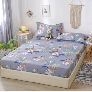 1PC Printed Bedsheet Mattress Set With Four Corners And Elastic Band Sheets