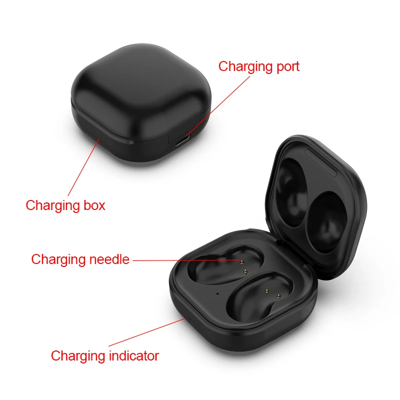 Футляр для наушников с USB-зарядкой защитный чехол зарядки кабеля Bluetooth-гарнитура