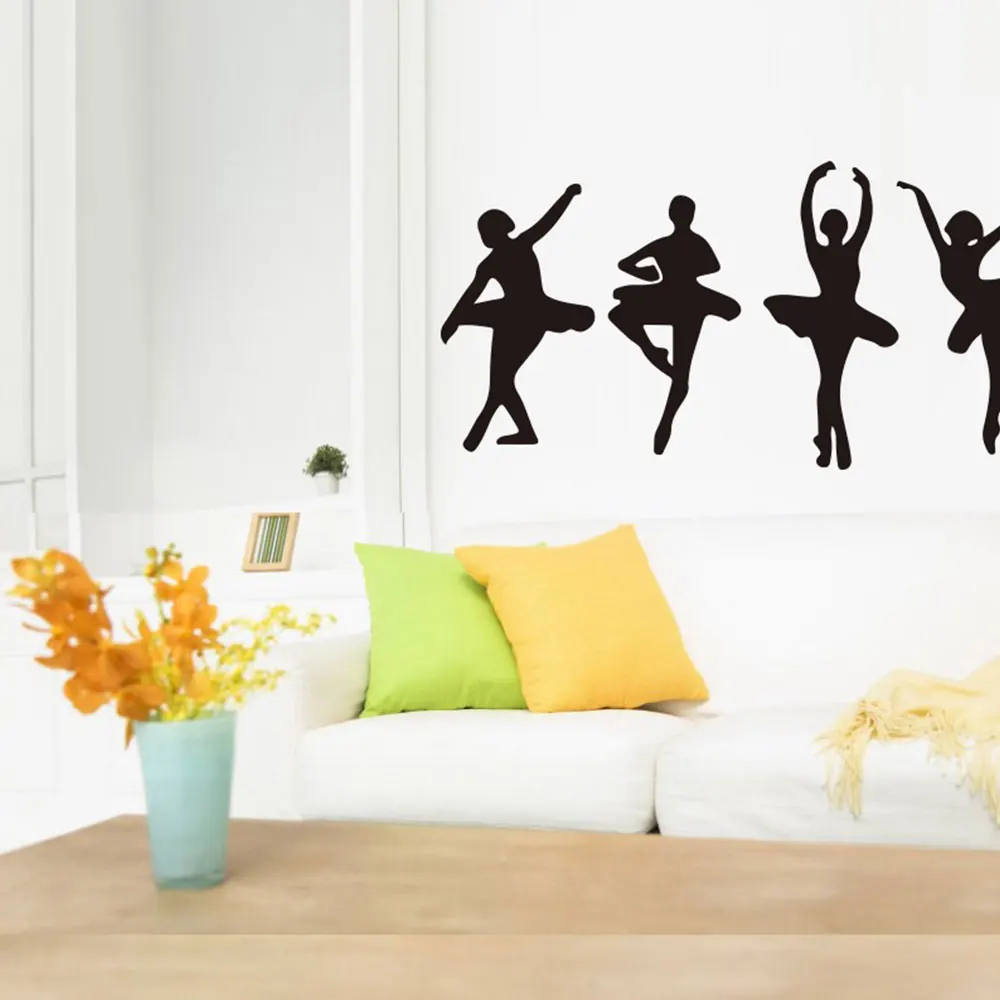 Наклейка для балетных девушек ПВХ домашний дизайн наклейка на стену балета