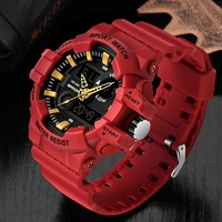 sanda brand wrist watch men watches military army sport waterproof wristwatch dual display male watch for men clock outdoor hour
