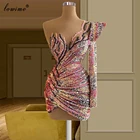 Блестящие коктейльные платья с блестками, юбка-годе, короткое платье для выпускного вечера, женское сексуальное вечернее платье, Бальное коктейльное платье, 2021