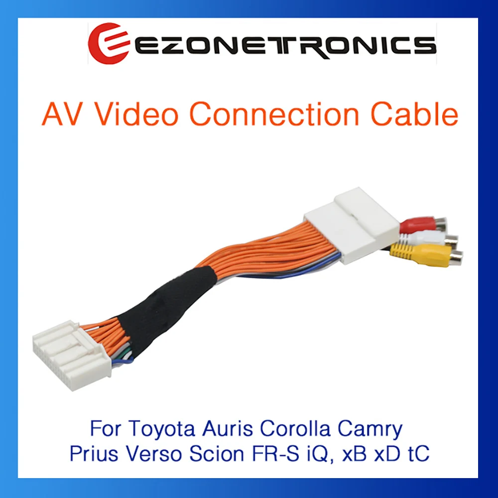 

Video Connection Cable Apply to Toyota Auris Corolla Camry Prius Verso Scion FR-S iQ xB xD tC Plug and Play