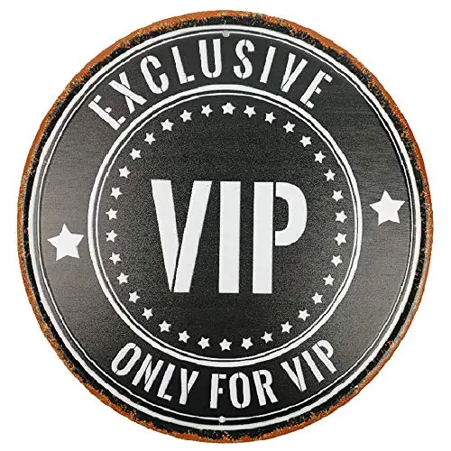 

Эксклюзивный VIP Только для VIP Металлический жестяной знак, подходящий для дома и кухни, Настенный декор в стиле ретро, винтажный диаметр 12 В