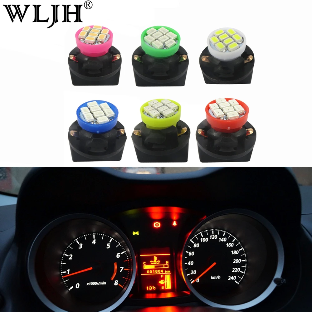 WLJH 6 шт. T10 W5W Автомобильный светодиодный Клин для лампочек авто светодиодные