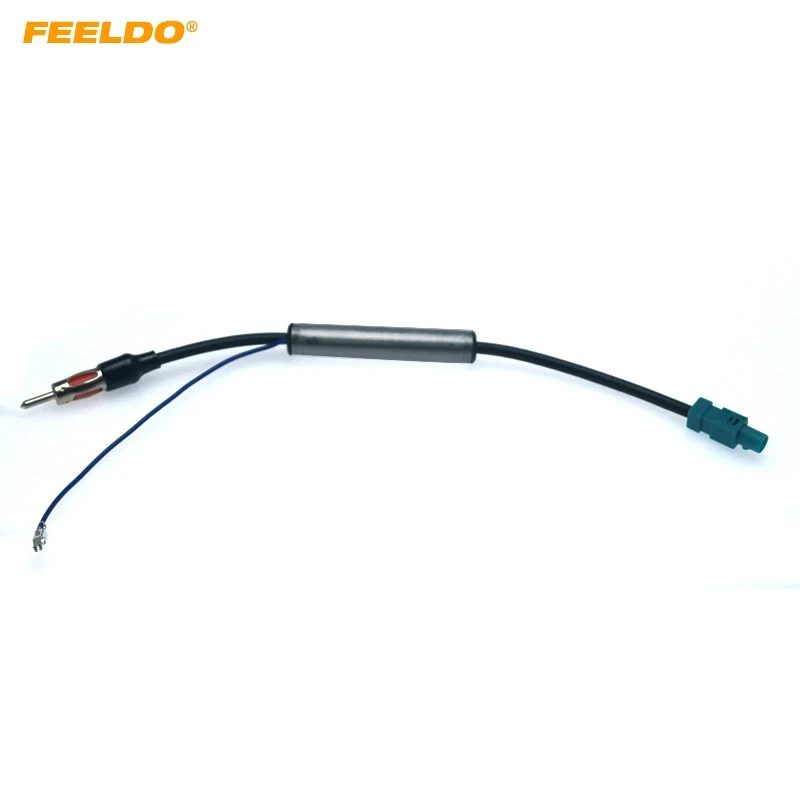 Автомобильная антенна FEELDO со штекером для установки радио с адаптером усилителя