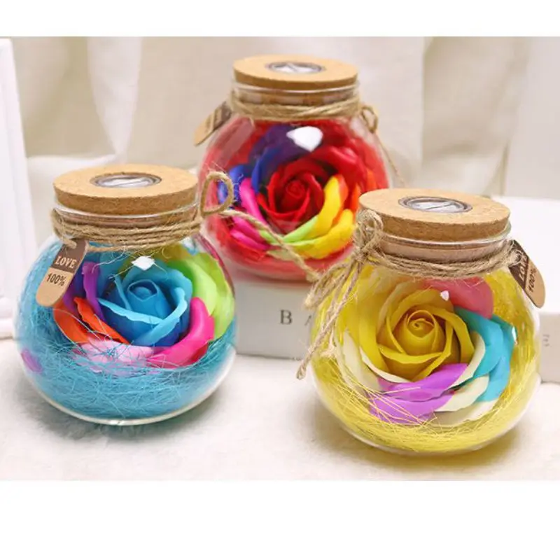 2019 юбилей навсегда цветок Роза со светодиодный коробкой беспринт цветы луна