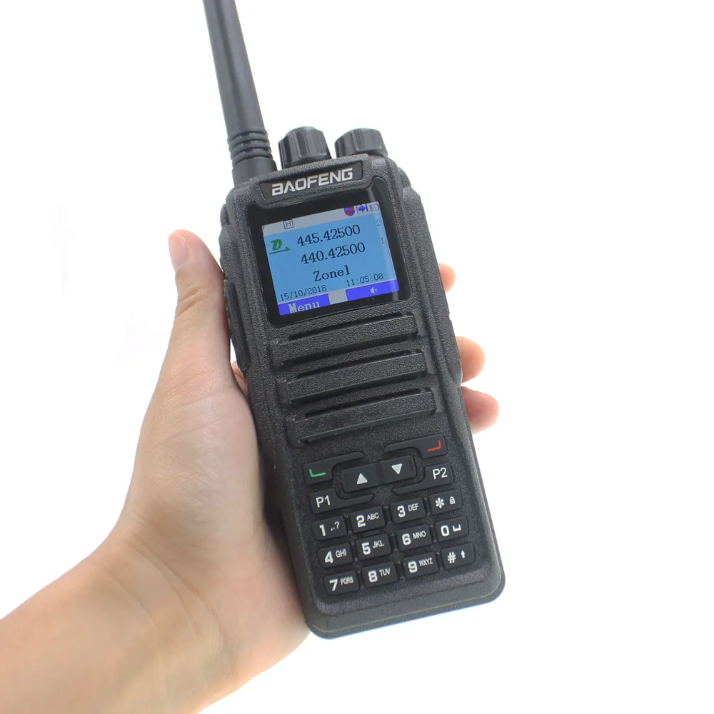 Двухдиапазонная рация Baofeng аналоговая и цифровая 2 шт. радиостанция VHF UHF