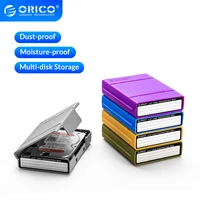 orico hdd protection box 3 5 inch external storage box for hdd ssd with label design moisture proof